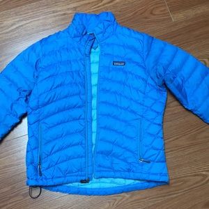 Patagonia heavily worn down puffer coat jacket